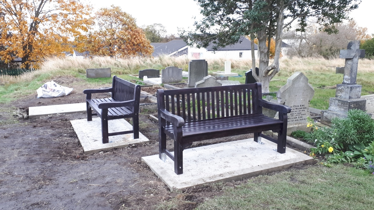 First benches installed November 2021
